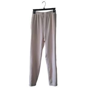 H&M Ivory Whale Corduroy Elastic Waist Pull On Joggers Womens Size S
